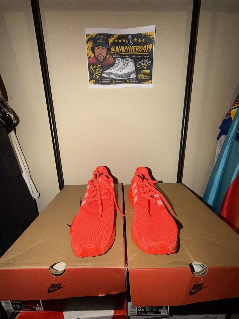 Adidas NMD_R1 Size 13 Solar Red Sneakers